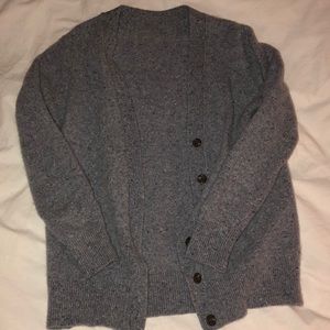 JCrew Gray Cardigan Sweater